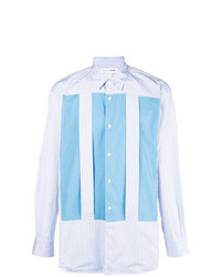 Chemise à manches longues à rayures verticales bleu clair Comme Des Garcons SHIRT