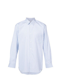 Chemise à manches longues à rayures verticales bleu clair Comme Des Garcons SHIRT