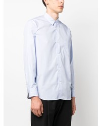 Chemise à manches longues à rayures verticales bleu clair Comme des Garcons Homme