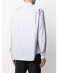 Chemise à manches longues à rayures verticales bleu clair Comme Des Garcons Homme Plus