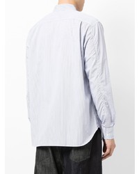 Chemise à manches longues à rayures verticales bleu clair Comme des Garcons Homme