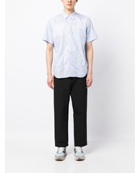 Chemise à manches longues à rayures verticales bleu clair Comme des Garcons Homme