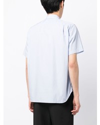 Chemise à manches longues à rayures verticales bleu clair Comme des Garcons Homme