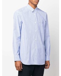 Chemise à manches longues à rayures verticales bleu clair Comme Des Garcons SHIRT