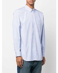 Chemise à manches longues à rayures verticales bleu clair Comme Des Garcons SHIRT