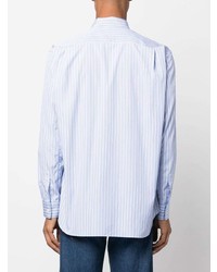 Chemise à manches longues à rayures verticales bleu clair Comme Des Garcons SHIRT