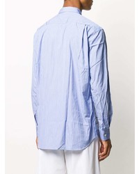 Chemise à manches longues à rayures verticales bleu clair Comme Des Garcons SHIRT