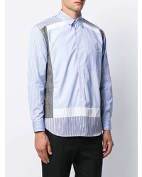 Chemise à manches longues à rayures verticales bleu clair Comme Des Garcons SHIRT