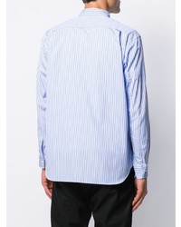 Chemise à manches longues à rayures verticales bleu clair Comme Des Garcons SHIRT