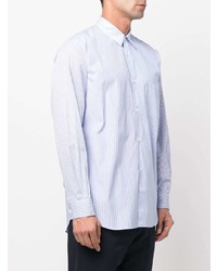 Chemise à manches longues à rayures verticales bleu clair Comme Des Garcons SHIRT