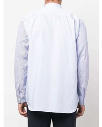 Chemise à manches longues à rayures verticales bleu clair Comme Des Garcons SHIRT