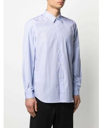 Chemise à manches longues à rayures verticales bleu clair Comme Des Garcons SHIRT