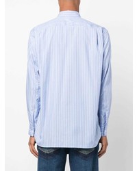 Chemise à manches longues à rayures verticales bleu clair Comme Des Garcons SHIRT