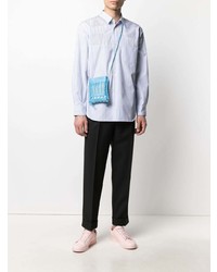 Chemise à manches longues à rayures verticales bleu clair Comme Des Garcons SHIRT