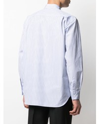 Chemise à manches longues à rayures verticales bleu clair Comme Des Garcons SHIRT