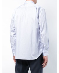 Chemise à manches longues à rayures verticales bleu clair Comme Des Garcons SHIRT