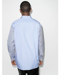 Chemise à manches longues à rayures verticales bleu clair Comme Des Garcons SHIRT