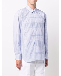 Chemise à manches longues à rayures verticales bleu clair Comme Des Garcons SHIRT