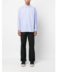 Chemise à manches longues à rayures verticales bleu clair Comme Des Garcons SHIRT