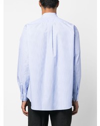 Chemise à manches longues à rayures verticales bleu clair Comme Des Garcons SHIRT