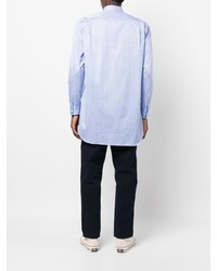 Chemise à manches longues à rayures verticales bleu clair Comme Des Garcons SHIRT