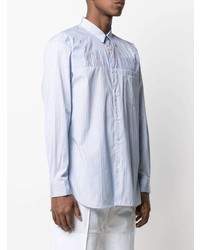 Chemise à manches longues à rayures verticales bleu clair Comme Des Garcons SHIRT