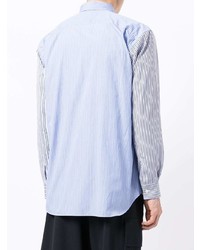 Chemise à manches longues à rayures verticales bleu clair Comme Des Garcons SHIRT