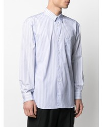 Chemise à manches longues à rayures verticales bleu clair Comme Des Garcons SHIRT