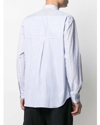 Chemise à manches longues à rayures verticales bleu clair Comme Des Garcons SHIRT