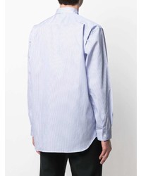 Chemise à manches longues à rayures verticales bleu clair Comme Des Garcons SHIRT