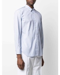 Chemise à manches longues à rayures verticales bleu clair Comme Des Garcons SHIRT