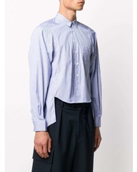 Chemise à manches longues à rayures verticales bleu clair Comme Des Garcons SHIRT