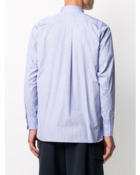 Chemise à manches longues à rayures verticales bleu clair Comme Des Garcons SHIRT