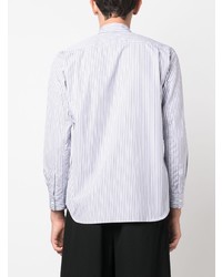 Chemise à manches longues à rayures verticales bleu clair Comme Des Garcons SHIRT