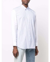 Chemise à manches longues à rayures verticales bleu clair Comme Des Garcons SHIRT