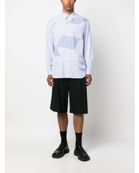 Chemise à manches longues à rayures verticales bleu clair Comme Des Garcons SHIRT