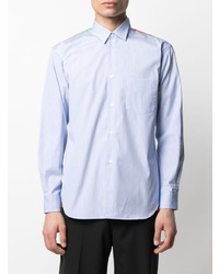 Chemise à manches longues à rayures verticales bleu clair Comme Des Garcons SHIRT