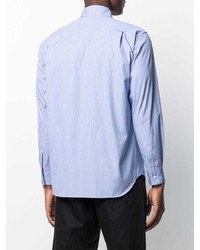 Chemise à manches longues à rayures verticales bleu clair Comme Des Garcons SHIRT