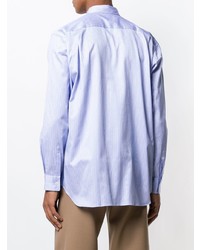 Chemise à manches longues à rayures verticales bleu clair Comme Des Garcons SHIRT