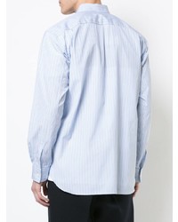 Chemise à manches longues à rayures verticales bleu clair Comme Des Garcons SHIRT