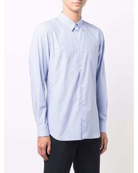 Chemise à manches longues à rayures verticales bleu clair Comme Des Garcons SHIRT