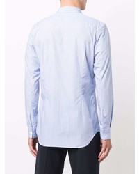 Chemise à manches longues à rayures verticales bleu clair Comme Des Garcons SHIRT