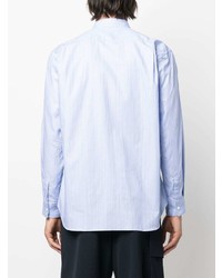 Chemise à manches longues à rayures verticales bleu clair Comme Des Garcons SHIRT