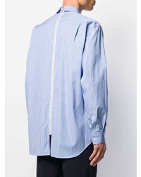 Chemise à manches longues à rayures verticales bleu clair Comme Des Garcons SHIRT