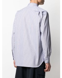 Chemise à manches longues à rayures verticales bleu clair Comme Des Garcons SHIRT