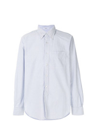 Chemise à manches longues à rayures verticales bleu clair Engineered Garments