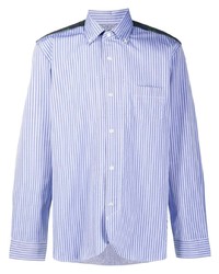 Chemise à manches longues à rayures verticales bleu clair Junya Watanabe MAN