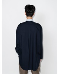 Chemise à manches longues à rayures verticales bleu clair JW Anderson