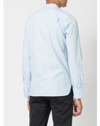 Chemise à manches longues à rayures verticales bleu clair Wales Bonner