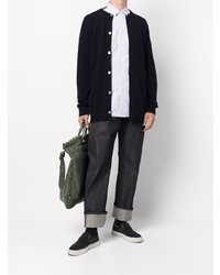 Chemise à manches longues à rayures verticales bleu clair Junya Watanabe MAN